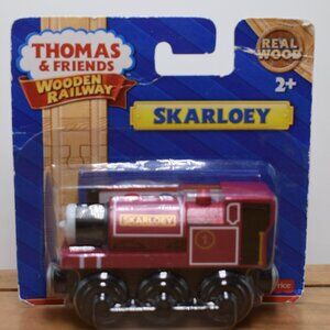 SKARLOEY - Thomas & Friends Wooden Railway Real Wood Red Engine Train 2012 New